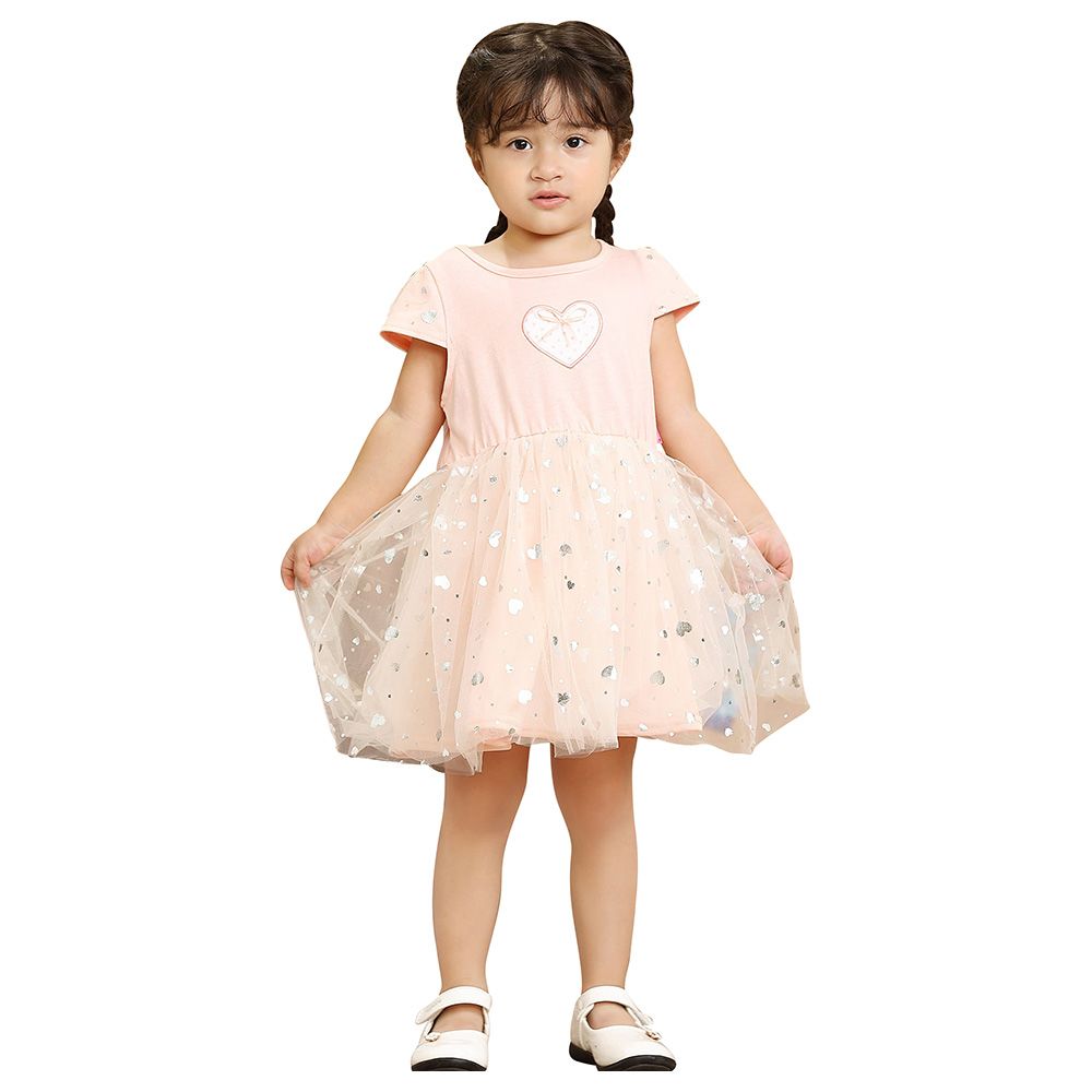 Smart Baby - Baby Girl Party Dress - Baby Pink