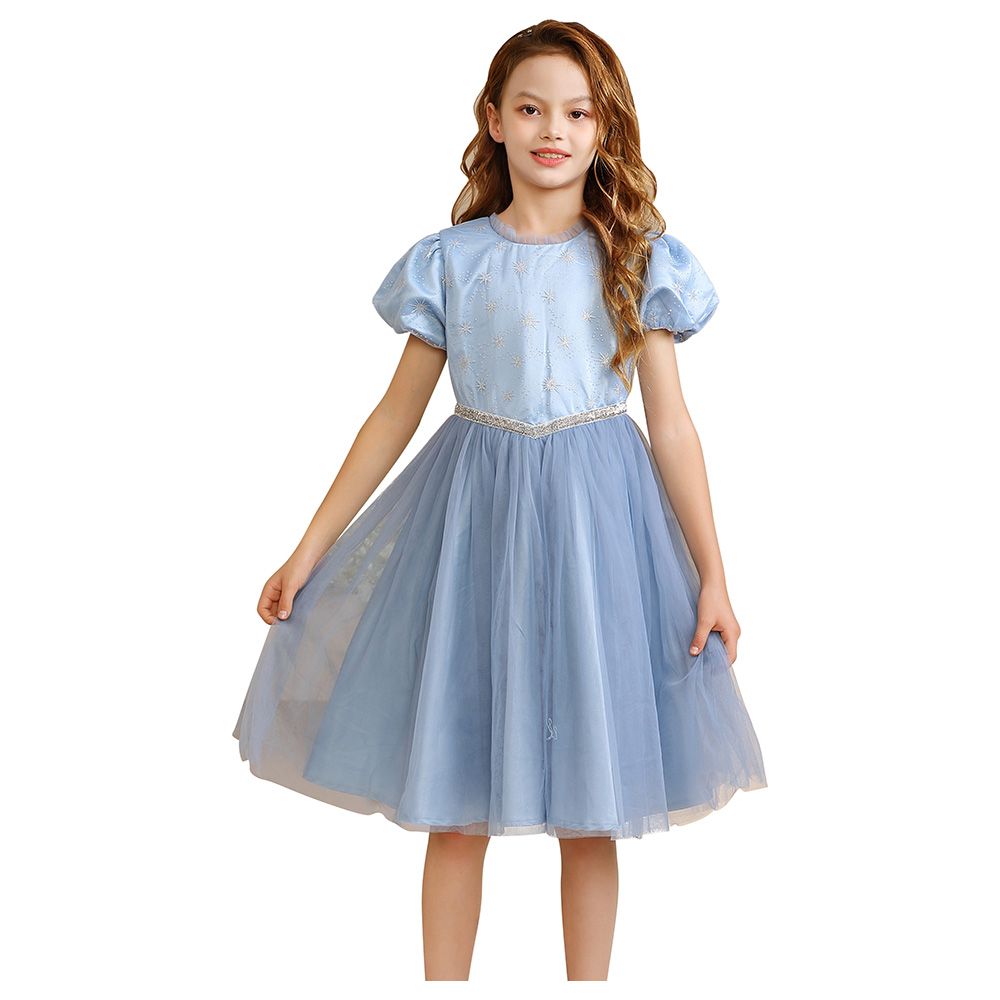 Le Crystal - Girl Party Dress - Pastel Blue