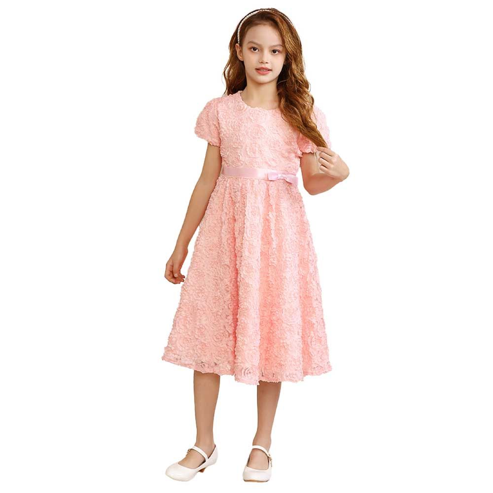 Le Crystal - Girl Party Dress - Light Pink