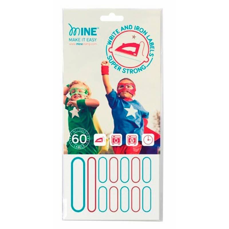 Mine Stamp - Write and Iron Labels (Pack of 60)