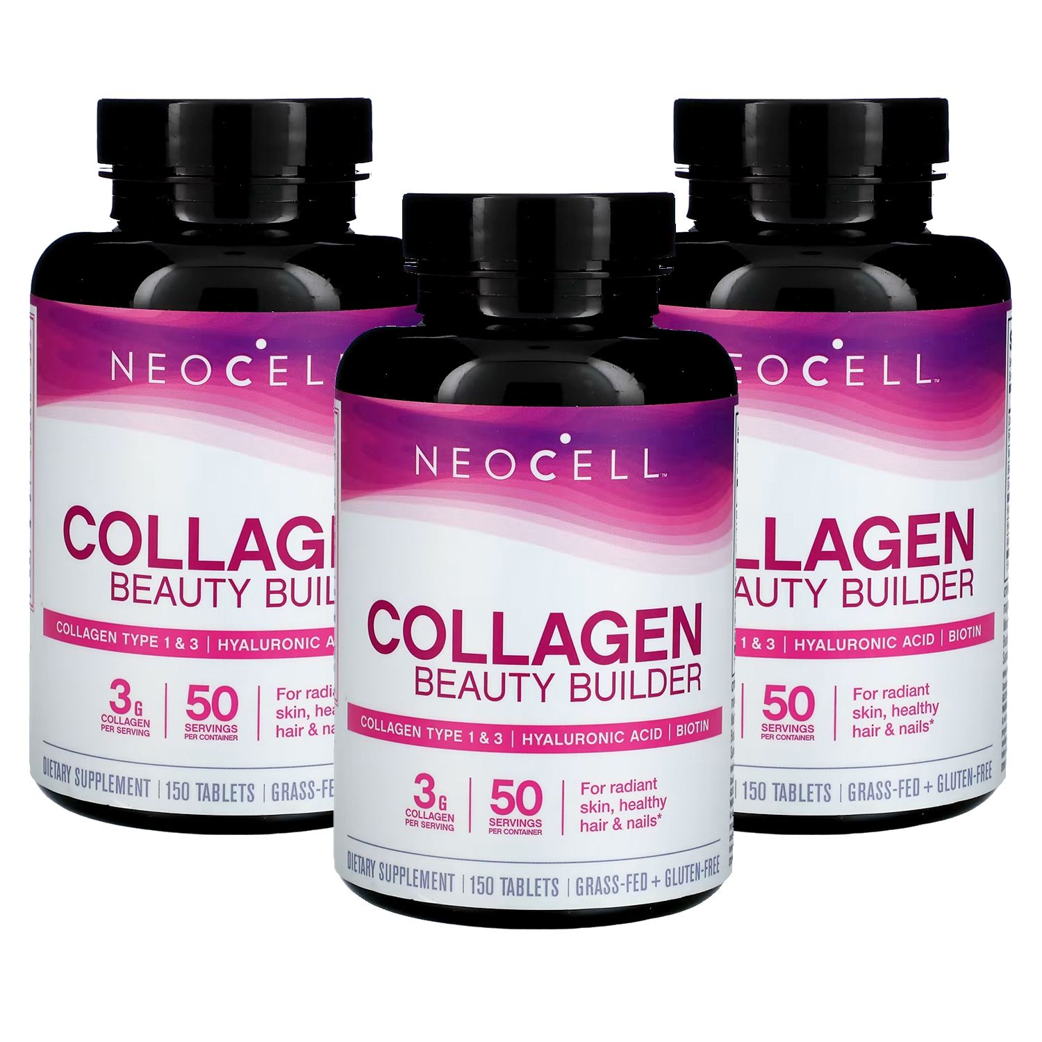 Neocell Collagen Beauty Builder 3000mg 150 Tablets Pack of 3