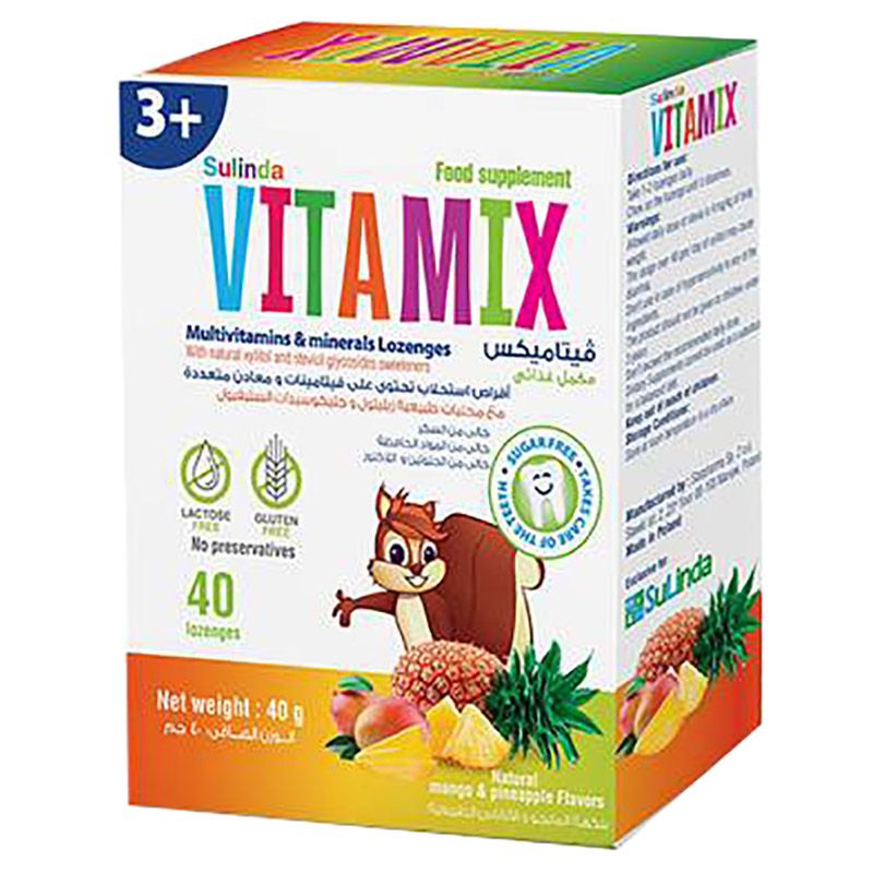 SuLinda - Vitamix Multivitamins - Mango & Pineapple - 40 Lozenges