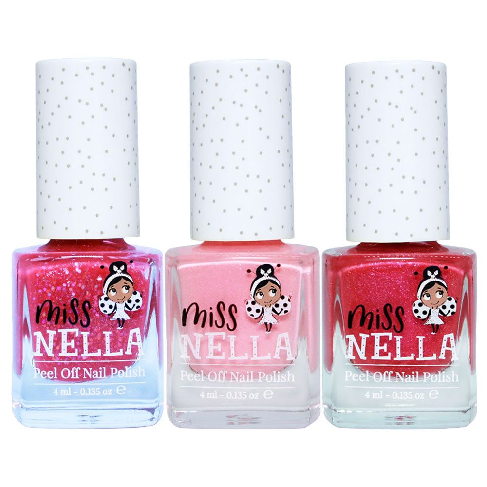 Miss Nella - Pink Glitter Attack Kids Nail Polish