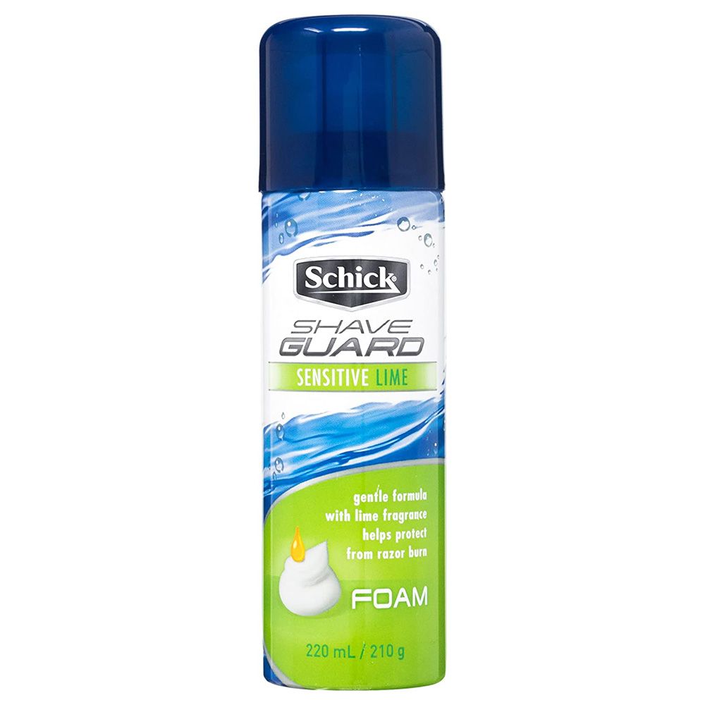 Schick - Shave Guard Foam - Sensitive Lime 220ml