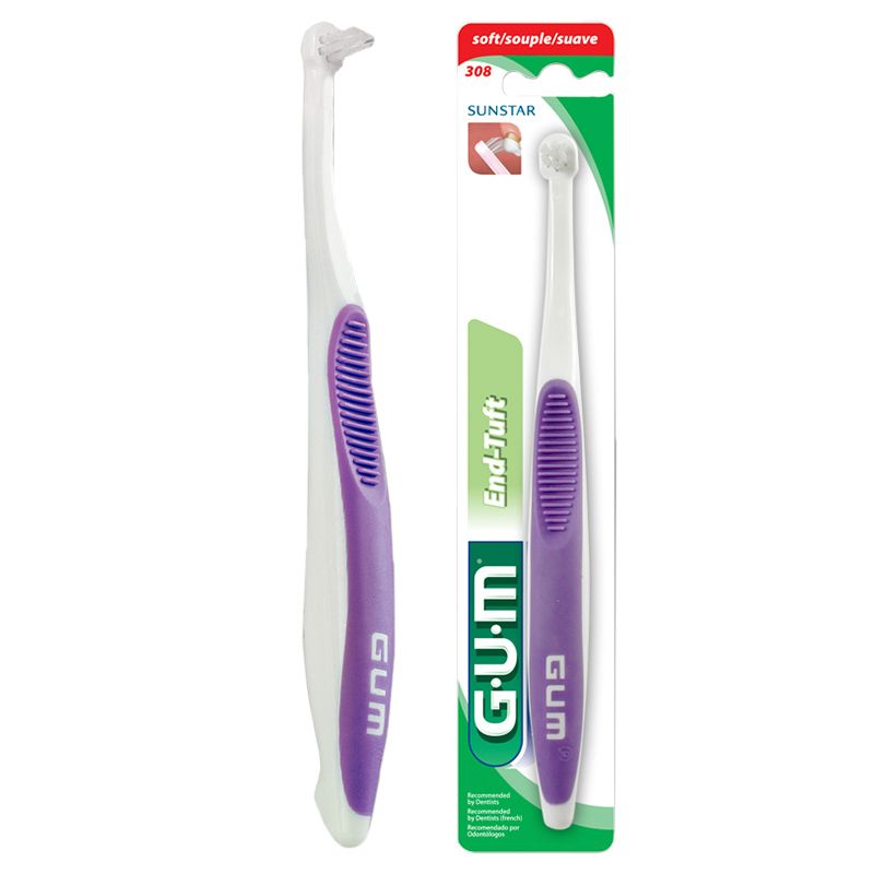 Gum - End Tuft- Tapered Trim Toothbrush 1pc - Assorted