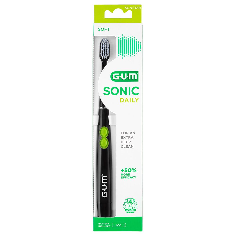 Gum - Sonic Battery Toothbrush - Black