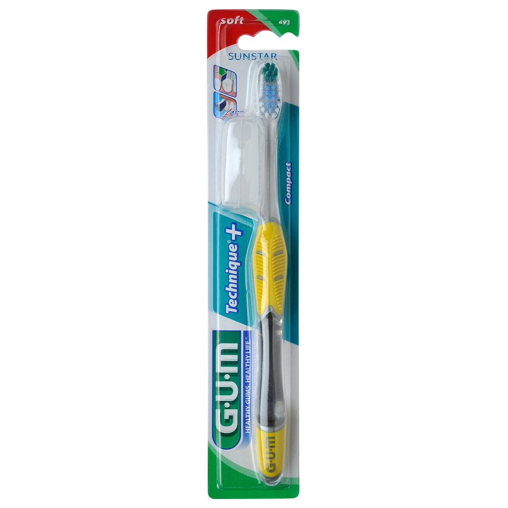 Gum - Technique Soft Compact Toothbrush 1pc - Assorted