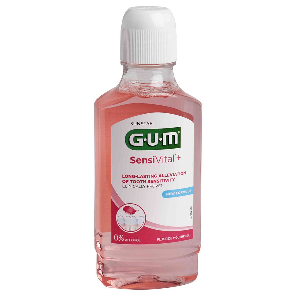 Gum - Sensitivital+ Gentle Mouthrinse Mouthwash - 300 ml