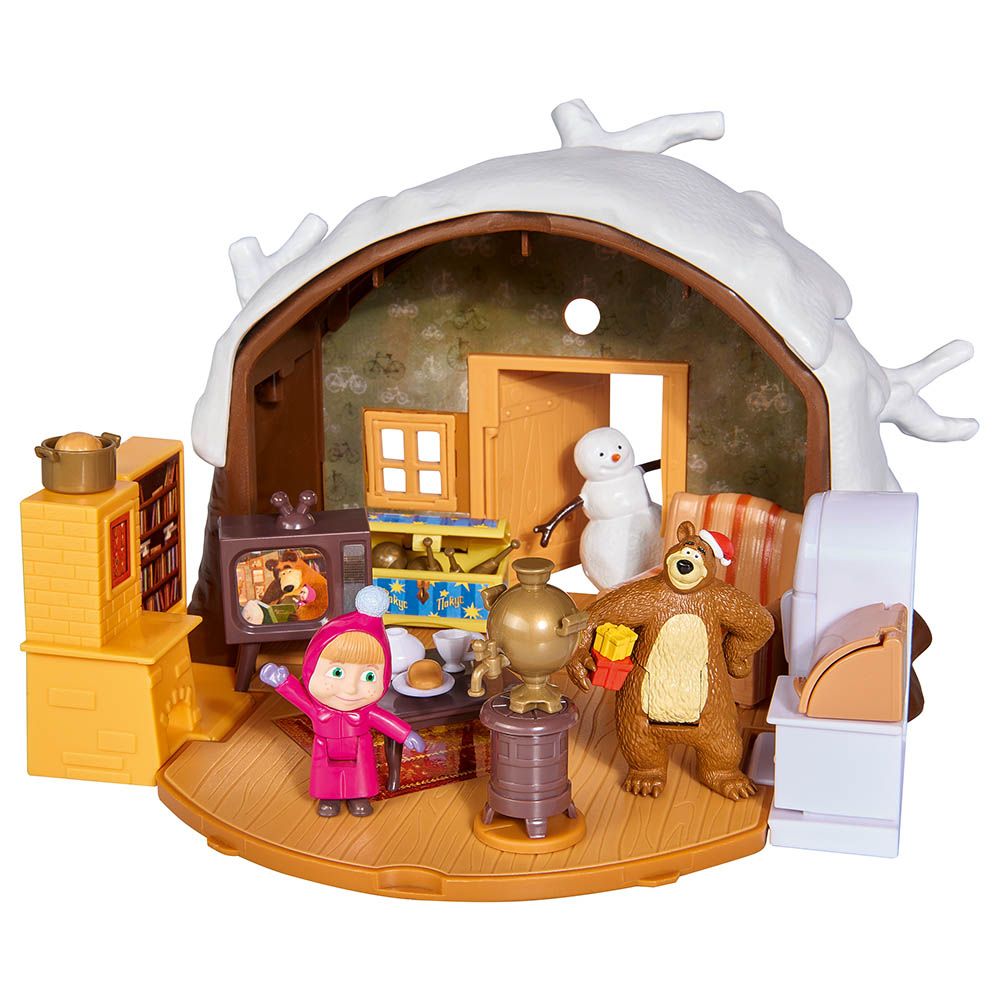 Simba - Masha & The Bear Masha Playset - Winter Bear's House