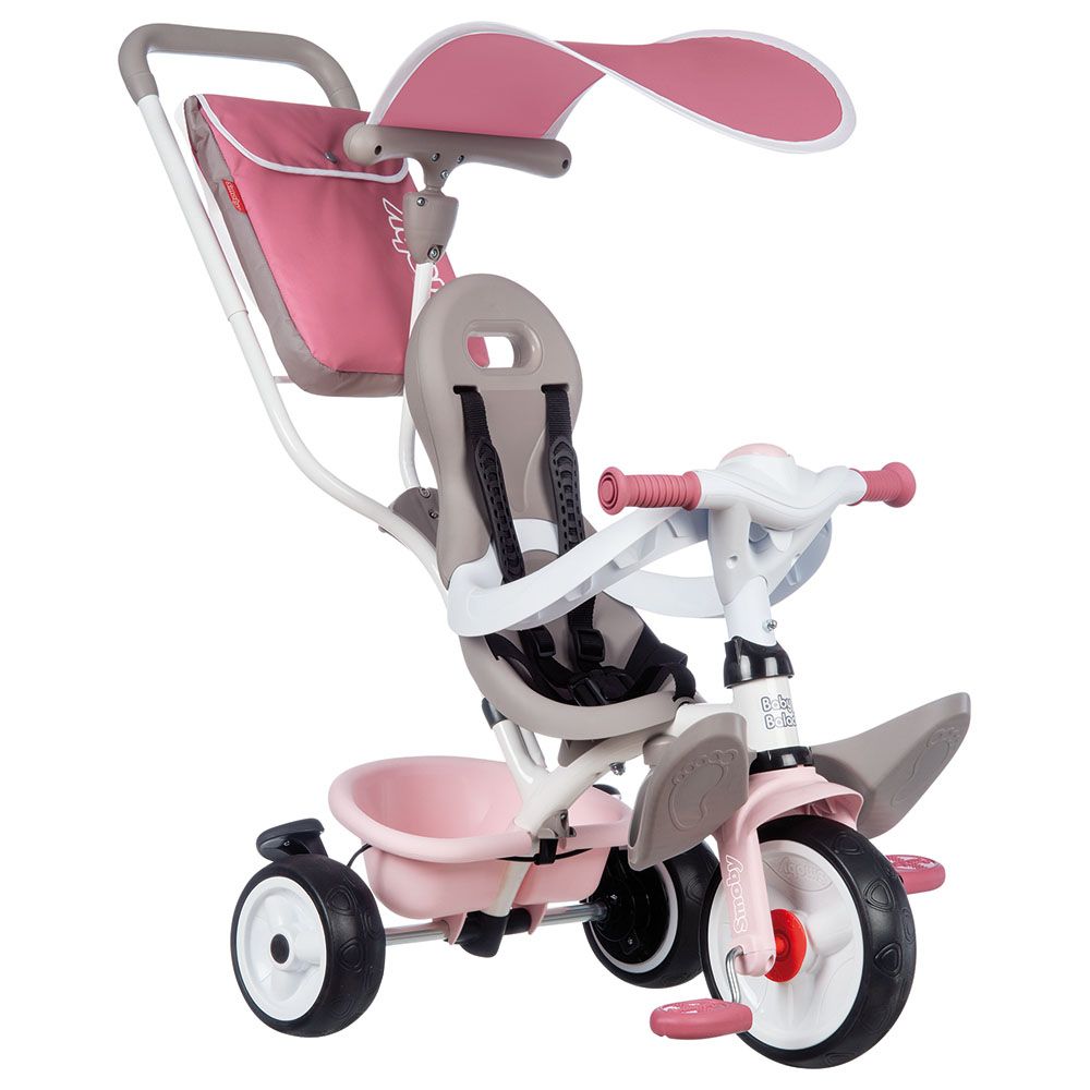 Smoby - Tricycle 3-in-1 Baby Driver Plus - Pink