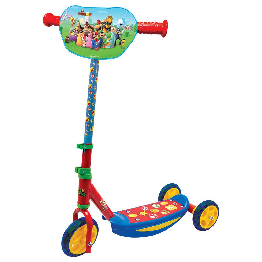 Smoby - Super Mario 3 Wheel Scooter - Blue