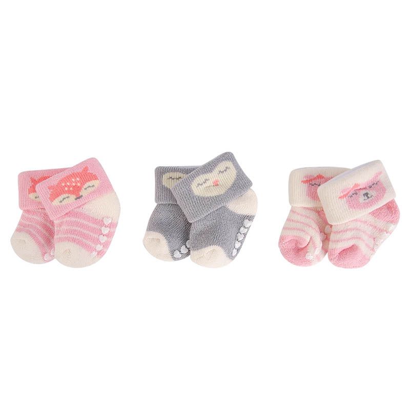 Hudson Childrenswear - Baby Owl Print Socks Pack of 3