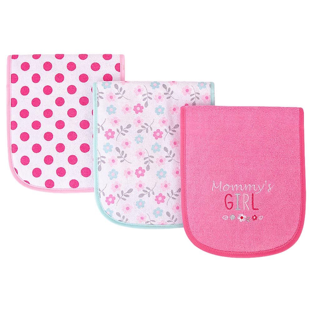 Hudson Childrenswear - Quilted Burpcloth - Pack Of 3 - Mommy'S Girl