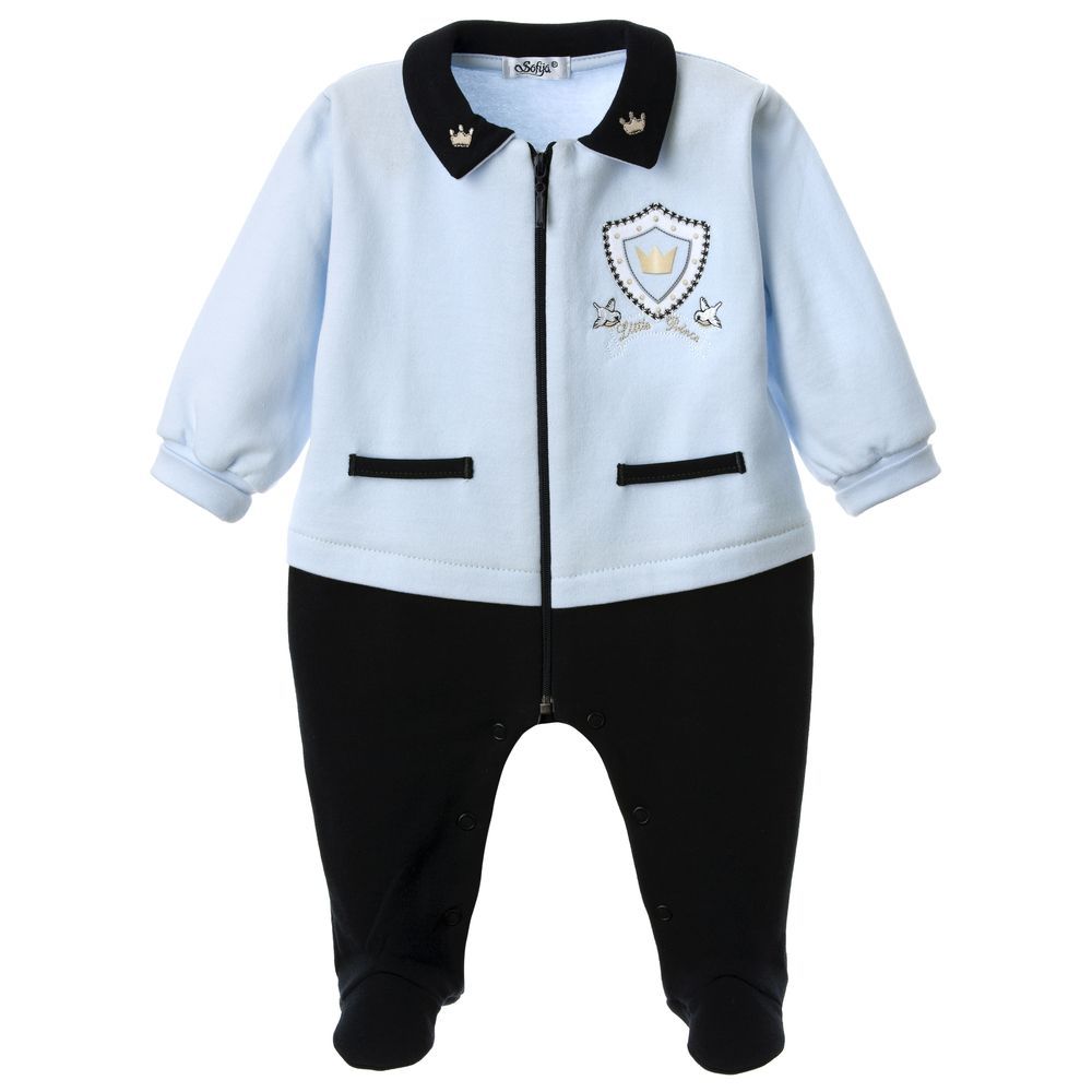 Sofija - Occasion Wear Gabriel Babygrow - Blue