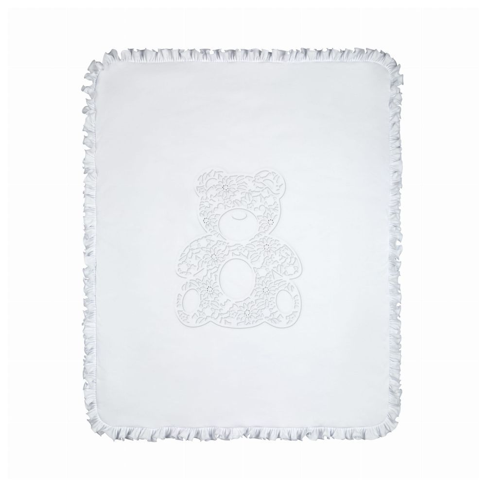 Sofija - Layette Baby Blanket - Kosmatek White