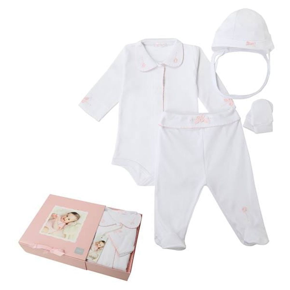 Sofija - 4pc-Set - Baby Gift - White