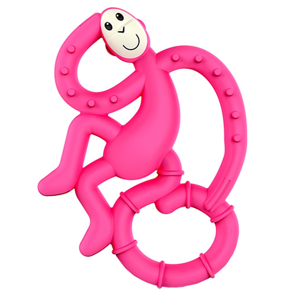 Matchstick Monkey - Mini Monkey Teether - Pink