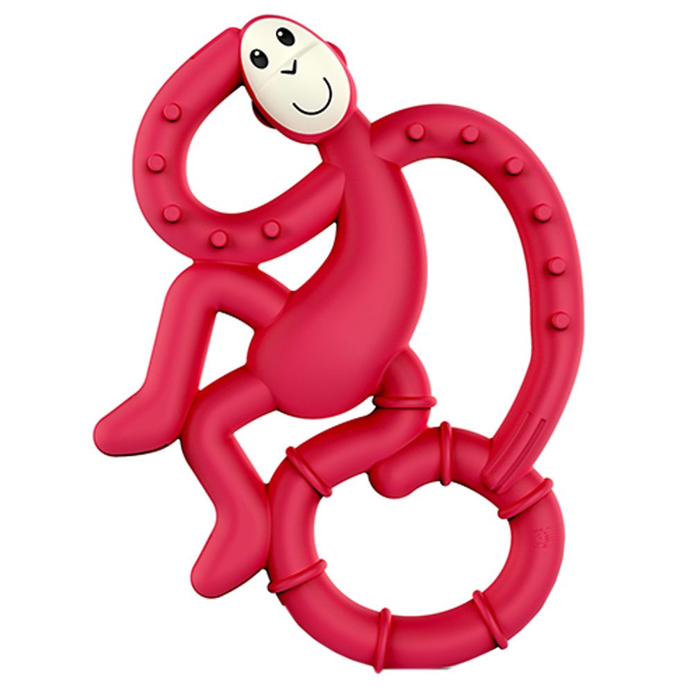 Matchstick Monkey - Mini Monkey Teether - Rubine