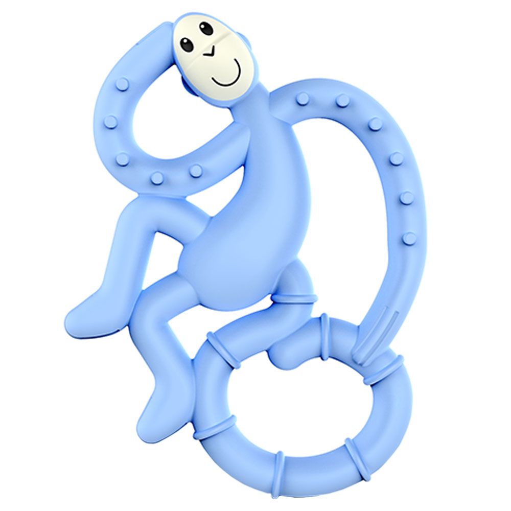 Matchstick Monkey - Mini Monkey Teether - Light Blue