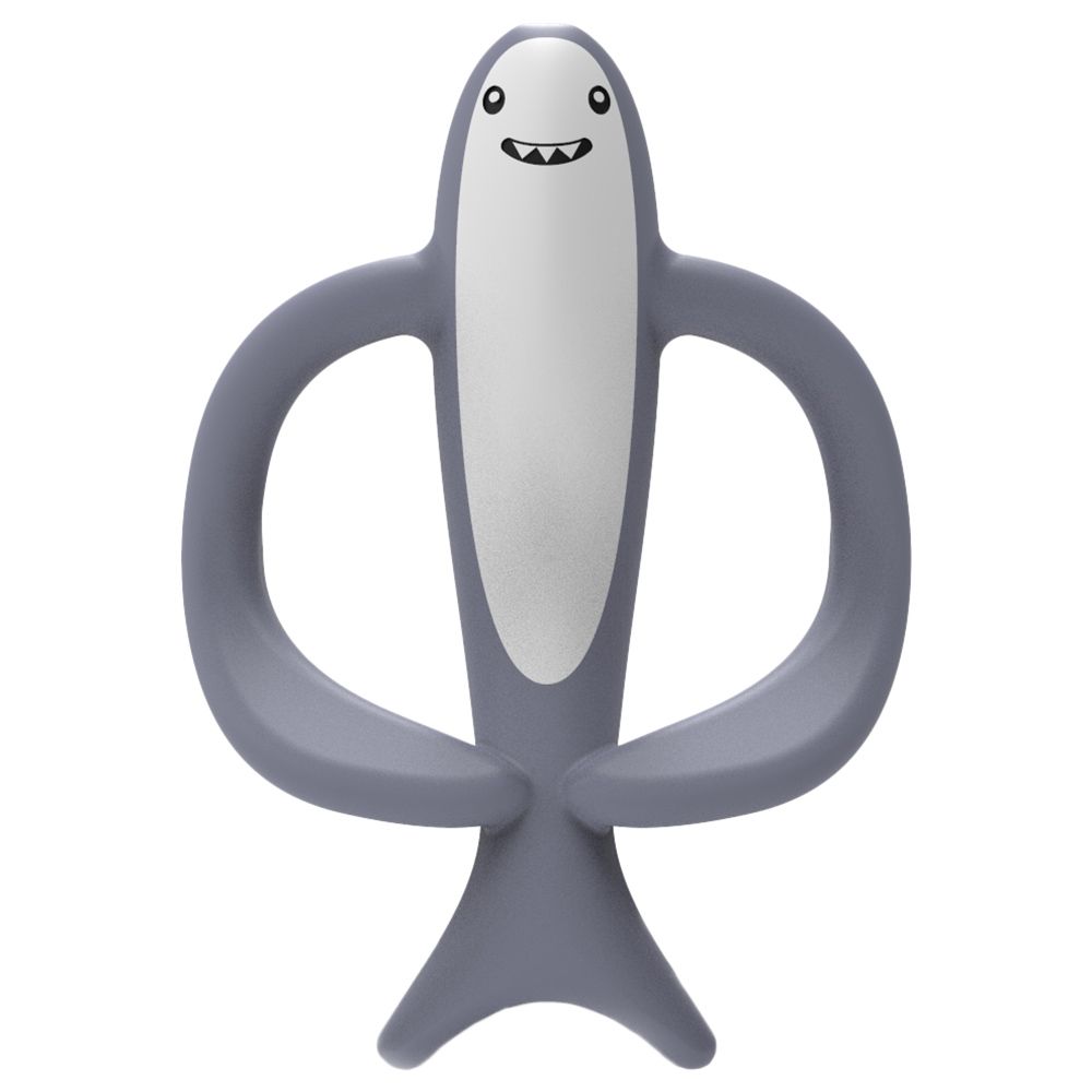 Matchstick Monkey - Shreddy Shark Animal Teether - Grey