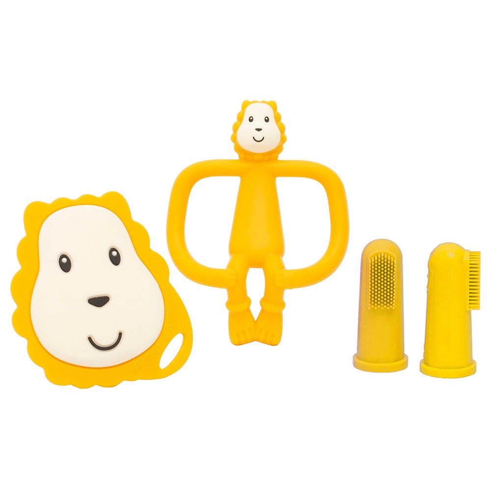 Matchstick Monkey - Ludo Lion Teething Starter Set - Yellow