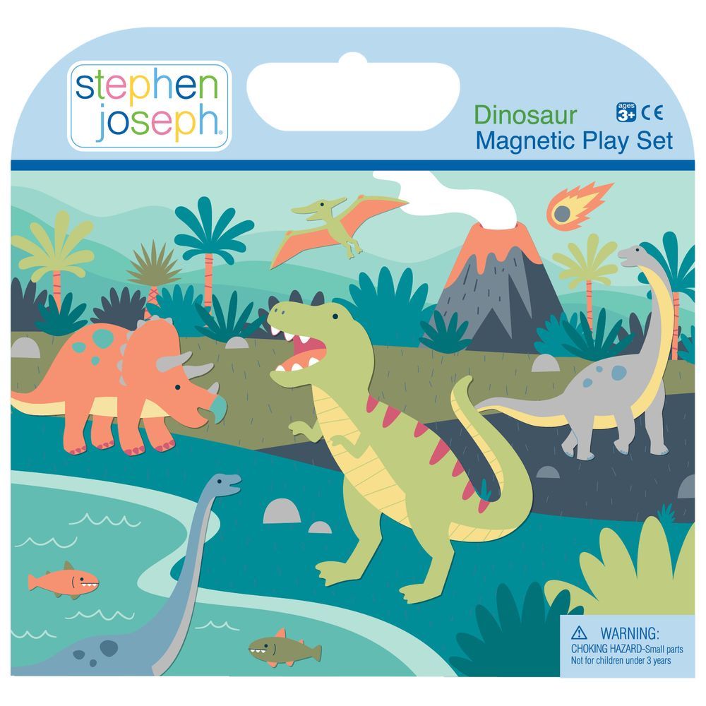 Stephen Joseph - Magnetic Playset - Dino - 44pcs