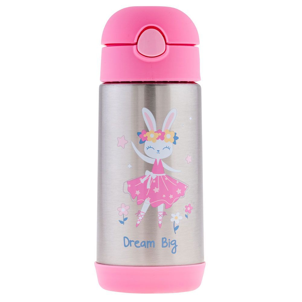 Stephen Joseph - Wild Thing Stainless Steel Bottle - Pink