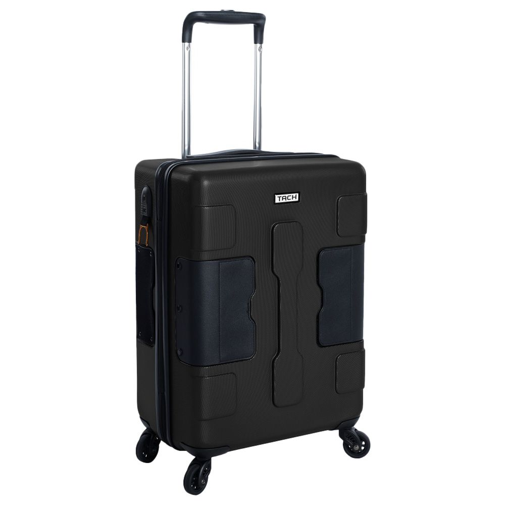 TACH - V3 Carry-On 22 Inch Luggage W/ Bottle Holder - Black