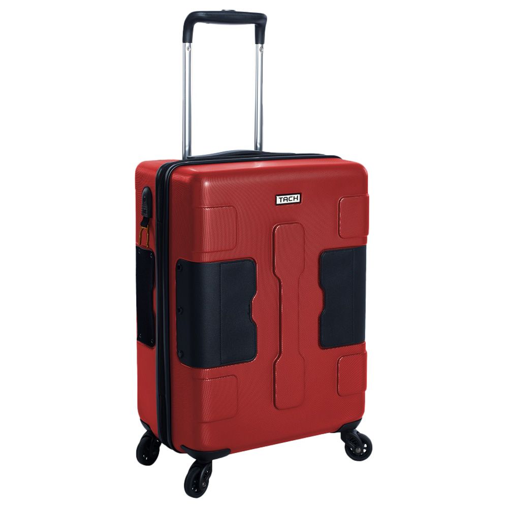 TACH - V3 Carry-On 22 Inch Luggage W/ Bottle Holder - Wine Red