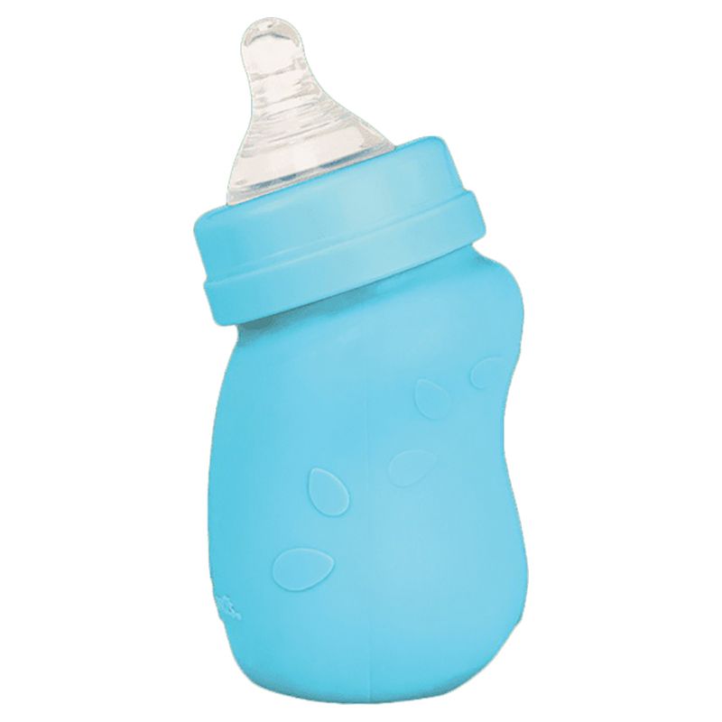 Green Sprouts - Baby Bottle W/ Silicone Cover 5Oz - Aqua