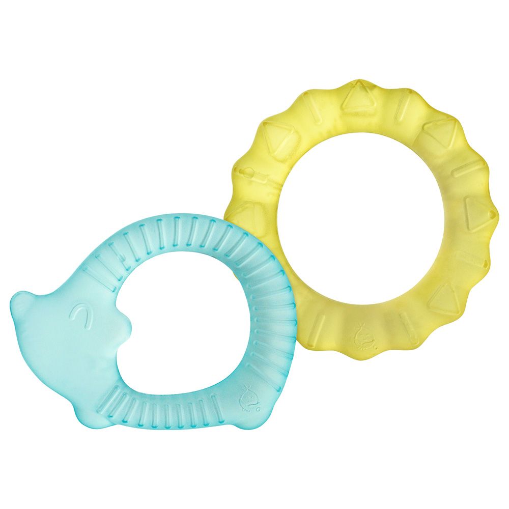 Green Sprouts - Cool Nature Teether Pack of 2 - Yellow/Aqua