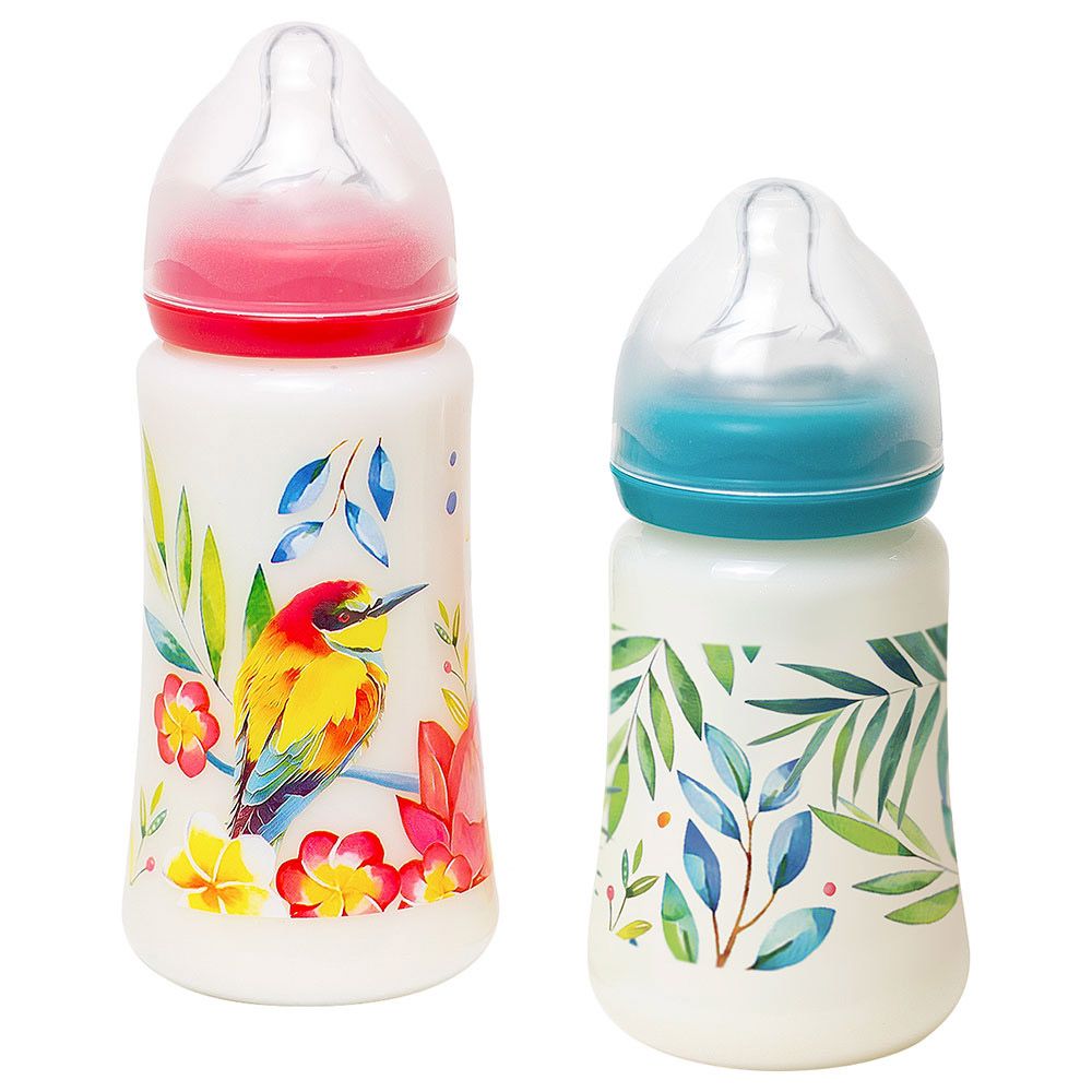 Tommy Lise - Wide Neck Set of Baby Bottles - Blooming Day