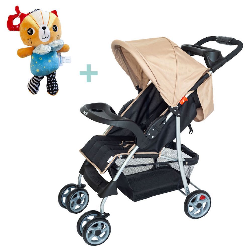 Moon - Trek One Fold Stroller & Cat Pull String Toy