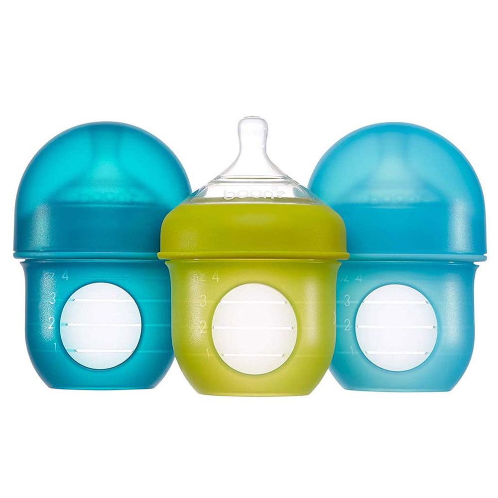 Boon - Nursh 4oz Bottle Pack of 3 - Blue