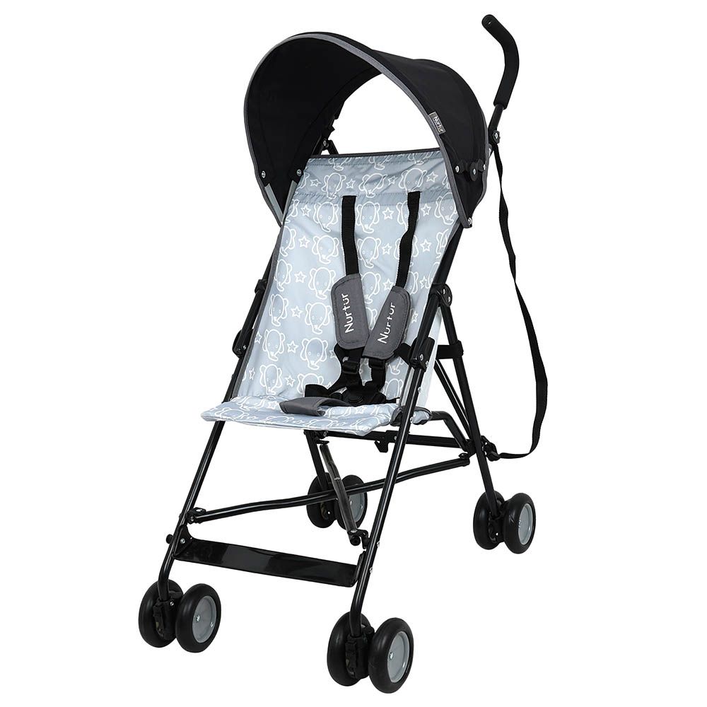 Nurtur - Rex Buggy Lightweight Stroller - Grey/Black