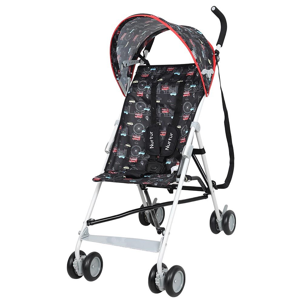 Nurtur - Rex Buggy Lightweight Stroller - Black/Red