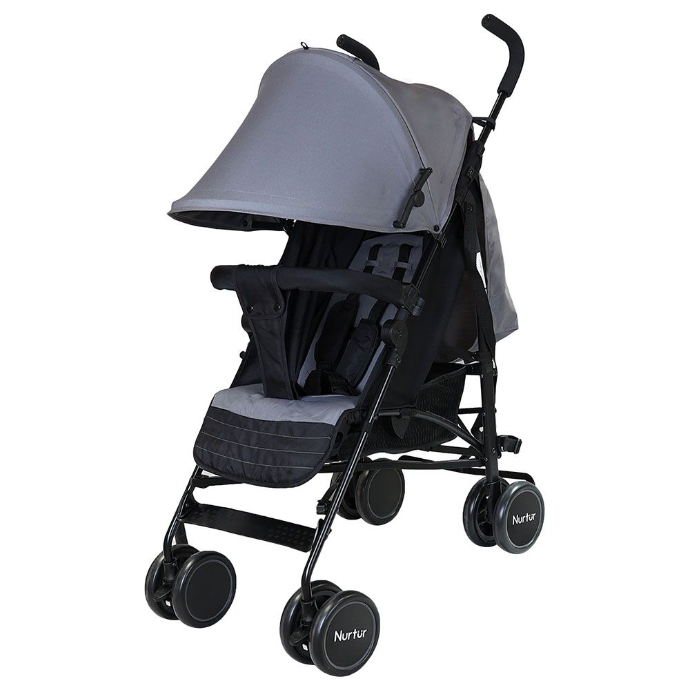 Nurtur - Archer Lightweight Stroller - Grey/Black