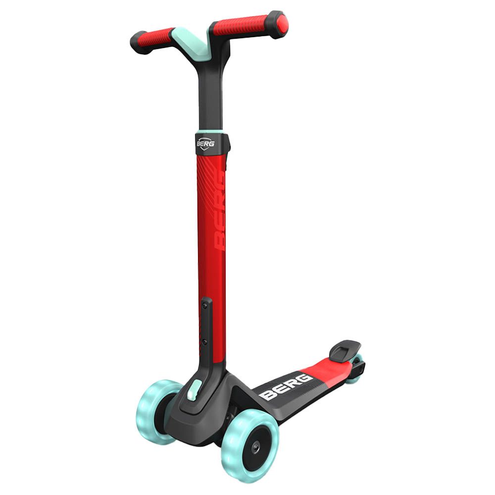 Berg - Nexo Foldable Lights LED-deck Scooter - Red