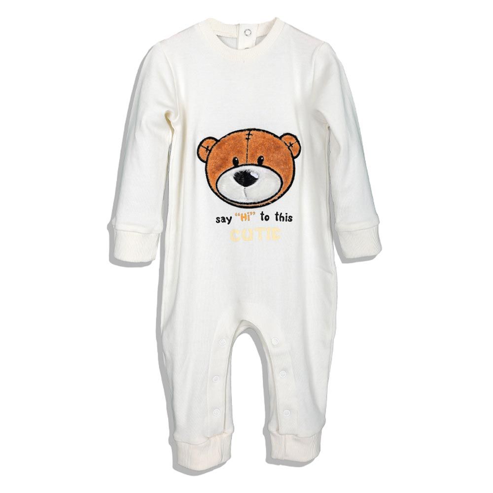 Aiko - Baby Jumpsuit W/ Bear Print