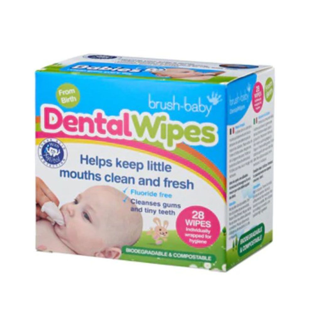 Brush Baby - Dental Wipes Biodegradable 28 Wipes