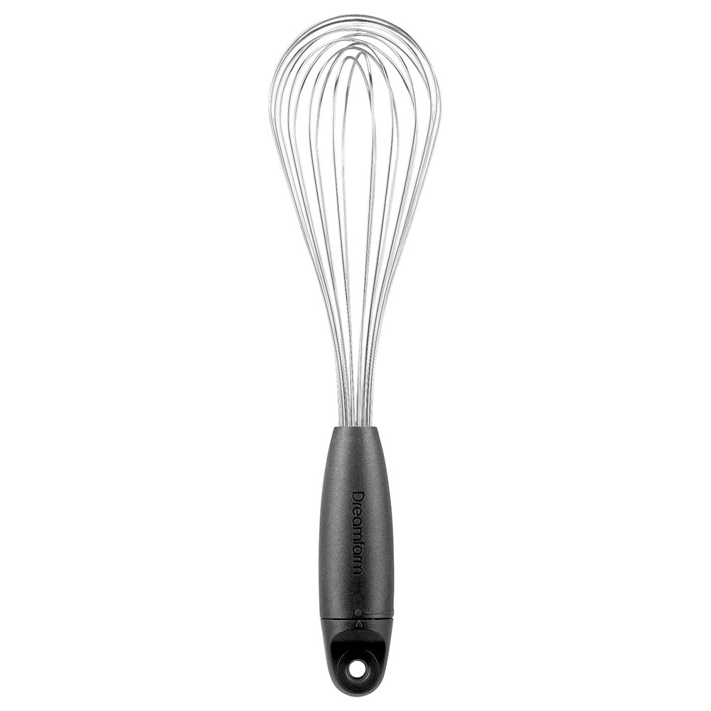 Dreamfarm - Flisk 3-in-1 Stainless Steel Whisk W/ Handle - Black