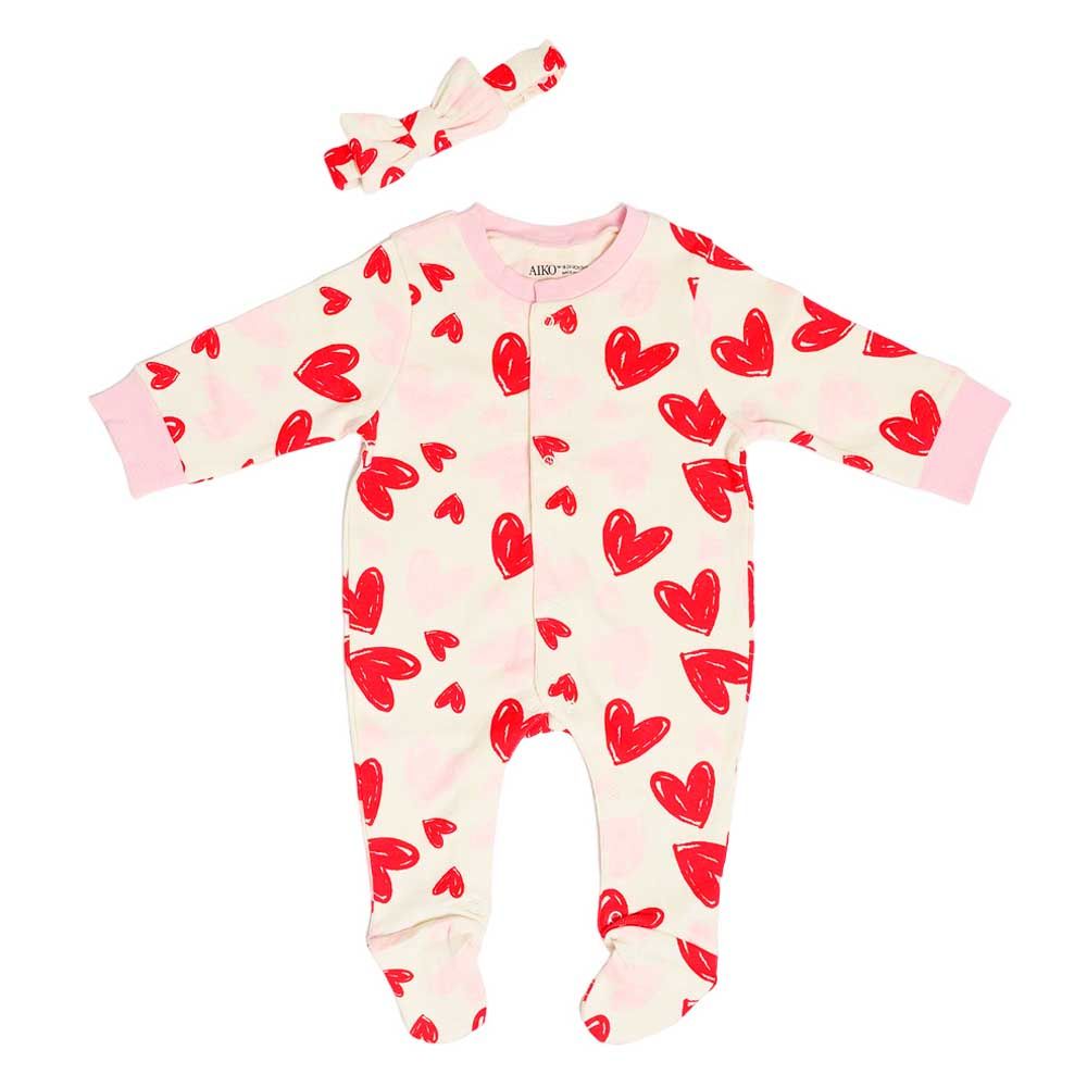 Aiko - Infants Jumpsuit W/Headband