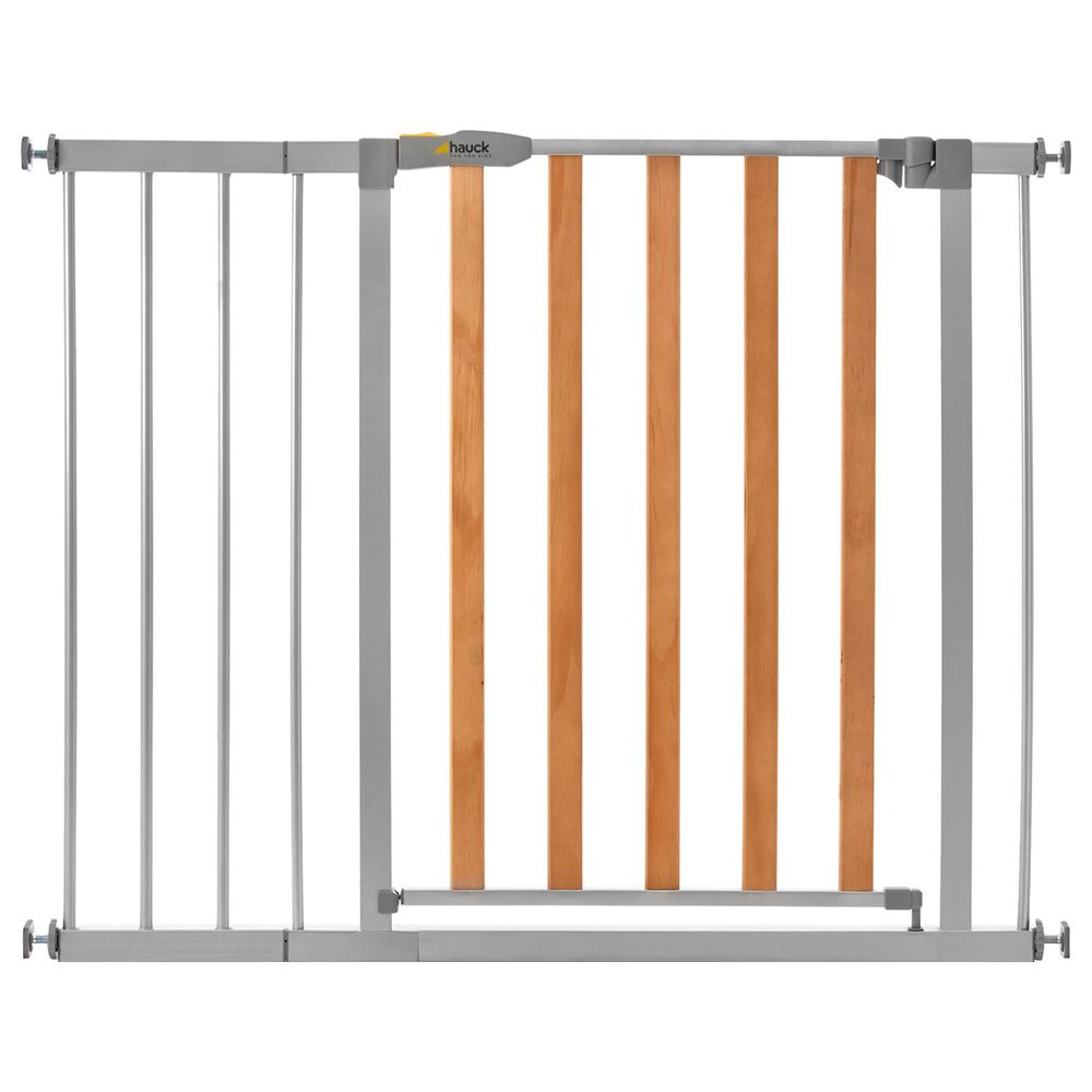 Hauck - Woodlock 2 Safety Gates W/ Extension 21cm - Silver