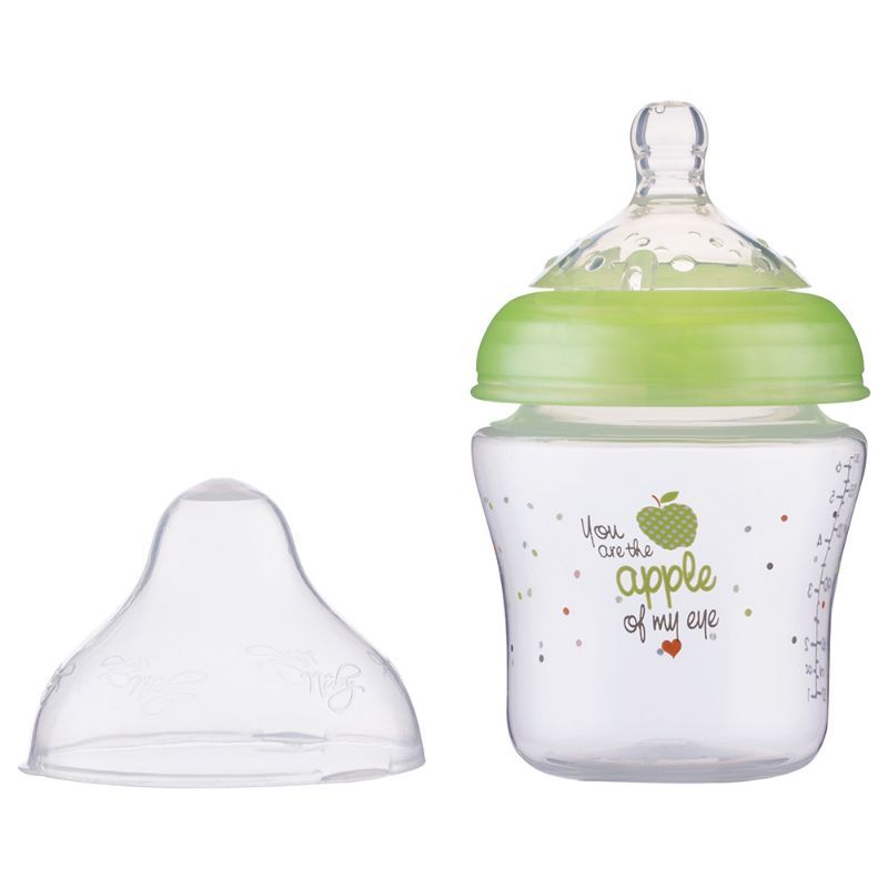 Nuby - Little Moments Slow Flow Softflex Bottle 180ml, Green