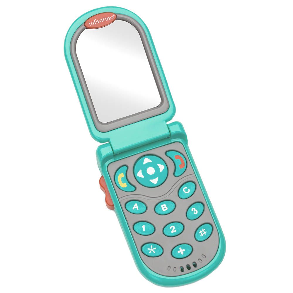 Infantino - Flip & Peek Fun Phone - Teal