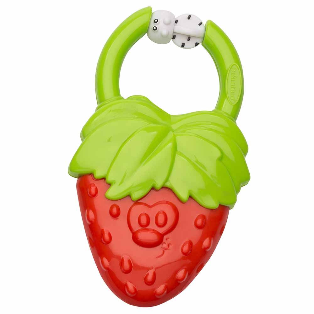 Infantino - Strawberry Vibrating Teether - Red