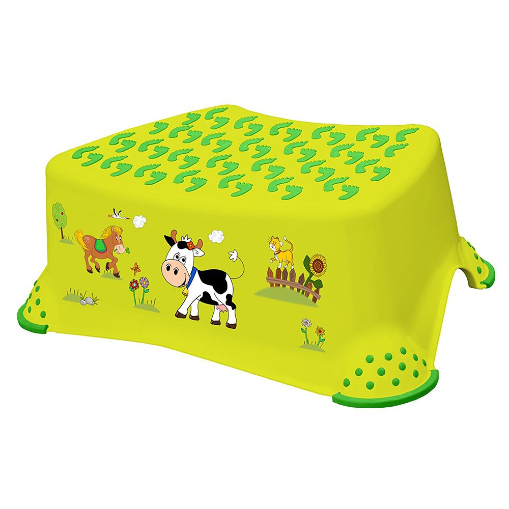 Keeeper - Step Stool with Anti-Slip Function - Lemon Green