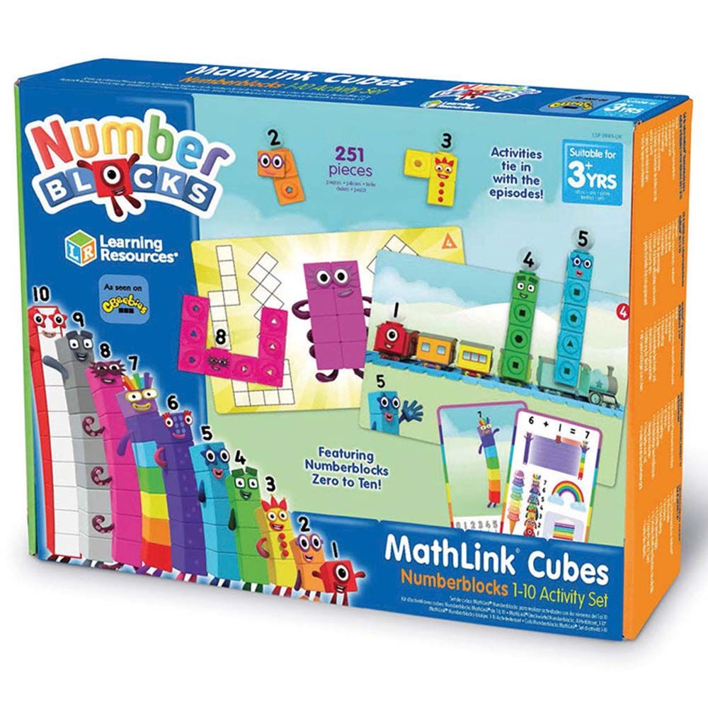 Learning Resources - Mathlink Cubes Number Blocks 1-10 Activity Set