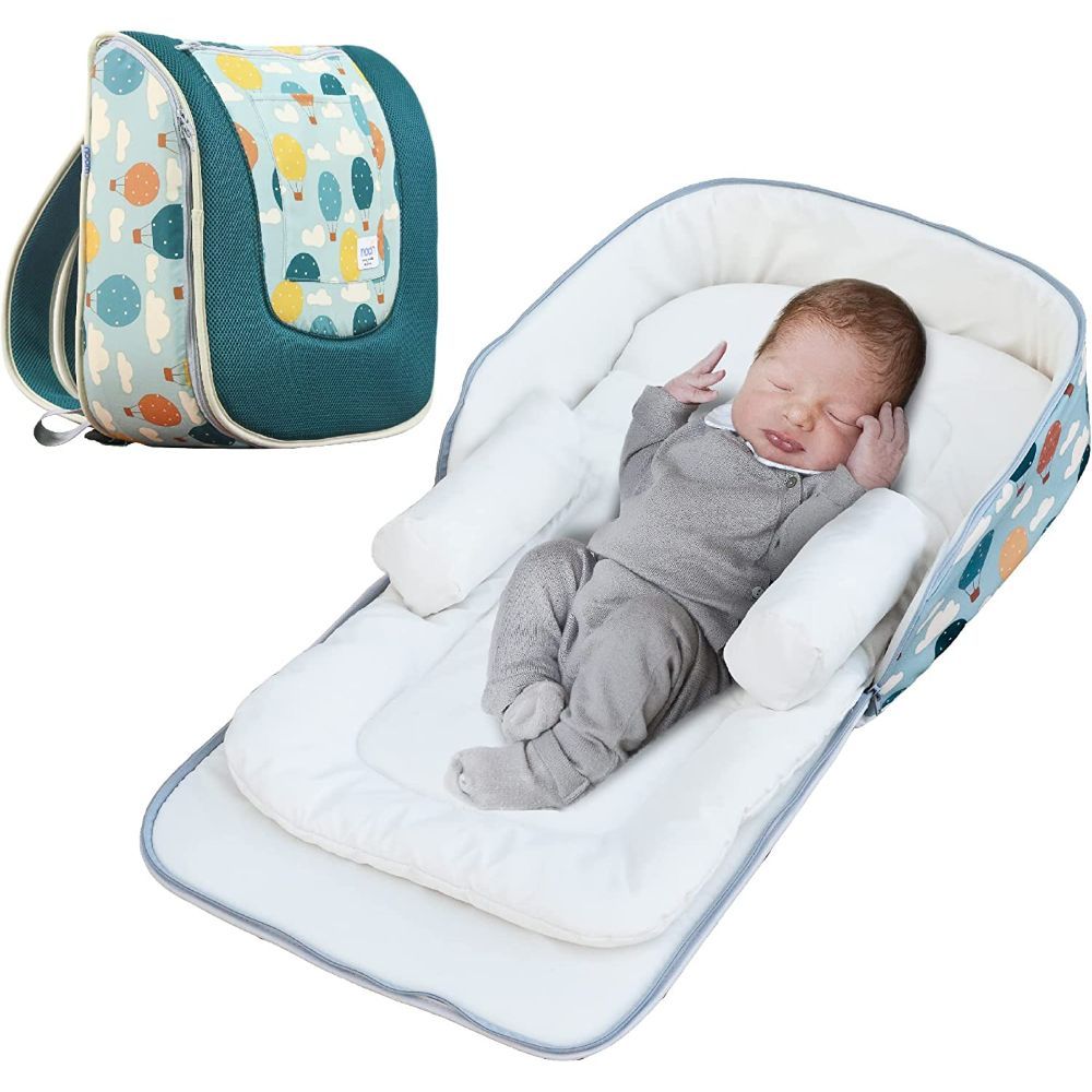 Moon Travalo - 2-In-1 Travel Baby Bed & Backpack - Balloon