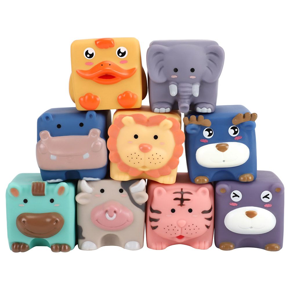 Moon - Animal Building Blocks Educational Toy 9pc-Set